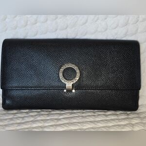 Bvlgari Black Women's Long Wallet